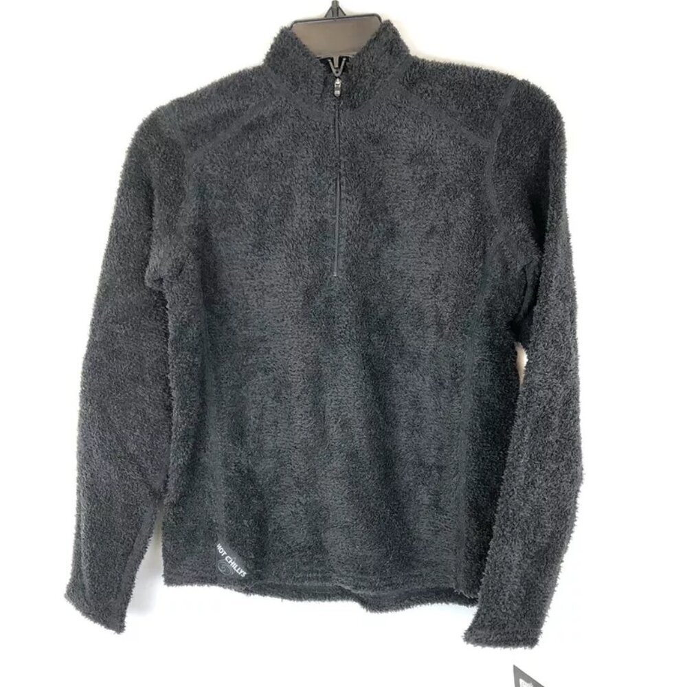 Hot Chillys Youth Girl’s Size Large Black Fleece Zip Up Sweatshirt